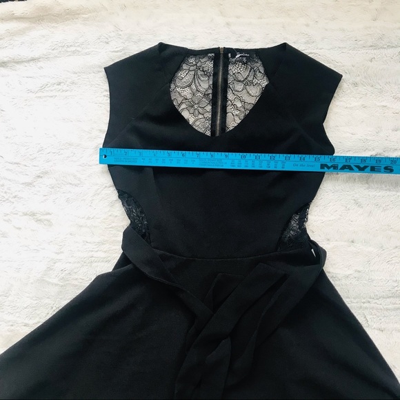 Monteau solid black mini dress in size M - Picture 8 of 10